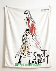 Yves Saint Laurent Throw Blankets